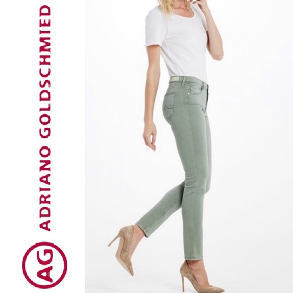 AG Adriano Goldschmied Stevie Ankle Jean in Sage - Picture 1 of 7